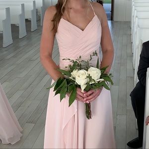 Bridesmaid Dress with Chiffon Shawl